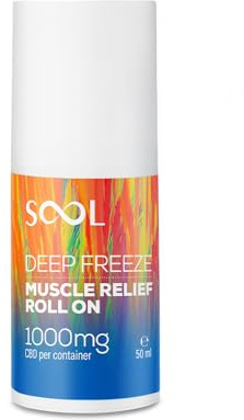 SOOL CBD Roll-On Creme mit Intensivem Kühleffekt 50 ml, 1000 mg | Für Gelenke und Muskeln | Einfaches Auftragen