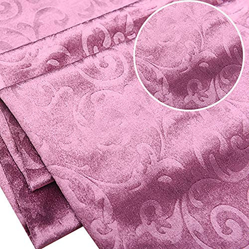 Samt Stoff Vorhang Material, Polsterung, Schneiderei, Vorhang, Jalousie, Kissen, Kunsthandwerk, Veloursmaterial, 145 cm breit, verkauft in 2-Meter-Proben(Pink Purple)