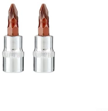 Set di 2 chiavi a bussola professionali con punte per cacciavite a croce PH1 PH2 PH3 per PZ1 per PZ2 PZ3, lunghezza 35,6 cm (PZ2)