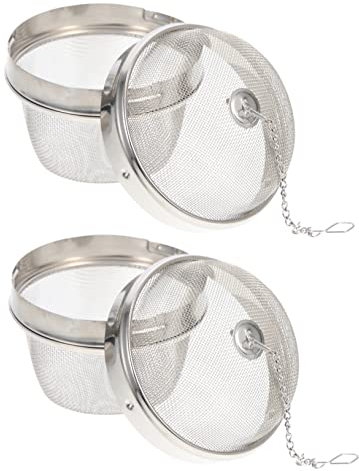VINTORKY Lot de 2 Paniers de Nettoyage Inox 304 Grands, Passoires à Boules à Thé Résistantes la Chaleur, Infuseurs Multifonctions pour Bijoux, Montres Cuisine, Usage Domestique et Professionnel