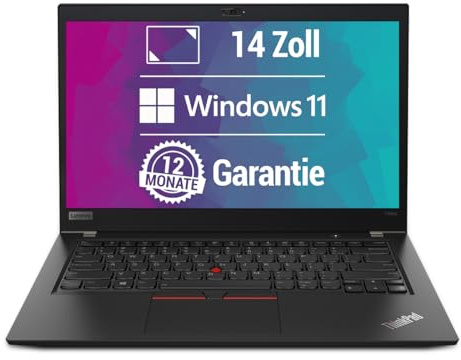 Lenovo ThinkPad T480s 14 Zoll Full HD Laptop Intel Core i5-8350U@ bis zu 3,6 GHz 8 GB 256 GB SSD mit Windows 11 Pro & GRATIS Antiviren-Software inkl. 12 Monate Garantie (Generalüberholt)