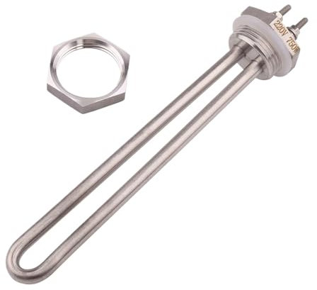 Calentador De Agua Eléctrico De CC Con Resistencia Tubular DN25, Caldera De Inmersión, Calentador De Rosca Con Rosca BSP De 1, 220 V, 750 W, 1 KW Y 1,5 KW.(2pcs,1.5kw)