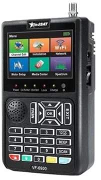 AYJYZHIAG Détecteur de Satellite numérique HD VF-6900 DVB-S/DVB-S2, écran LCD TFT 3,5 Pouces, for récepteur TV, Compatible avec ST-5150 et KPT-716TS(VF-6900P with CCTV)