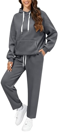 BAUENIEROY coat women,yours clothing,ladies track suits,Lounge Wear Sets For Women UK Tracksuit 2 Piece Ladies Tops Coat Fall Fleece Tracksuits Hoody Trousers Fashion Outfits Clothing