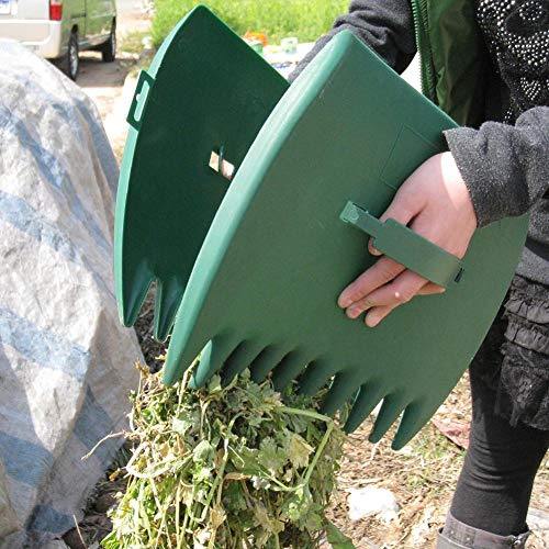 talogca Leaf Scoops Hand Rake, Large Leaf Grabber with Leaf Claws for Weeds, Easy Intake, Ergonomic and Adjustable