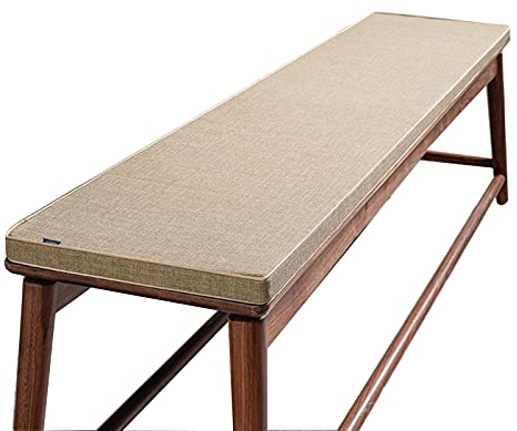 Zoomile Bankkissen, 2-, 3-, 4-Sitzer, 100 cm/150 cm/180 cm/200 cm, Holzmöbel, Bankkissen, Sofa, Sitzkissen für drinnen und draußen, Garten, Schaukel, Terrassenmöbel (Leinen, 30 x 200 cm)