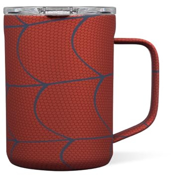 Corkcicle Spiderman – Tasse à café isotherme avec couvercle, en acier inoxydable, anti-fuite, pour café, thé et cacao chaud, 473,2 ml