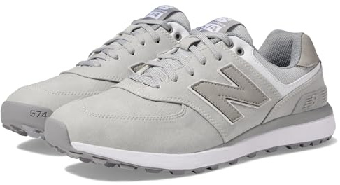 New Balance Herren 574 Greens V2 Golfschuh, Hellgrau, 50 EU