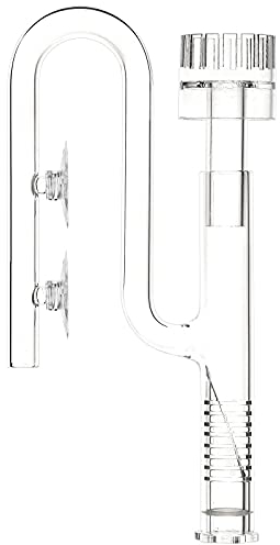 JARDLI Glas Mini Lily Pipe Einlauf Oberflächenabsauger Skimmer für Nano Aquarium Becken (13mm für 12/16mm Schläuche)