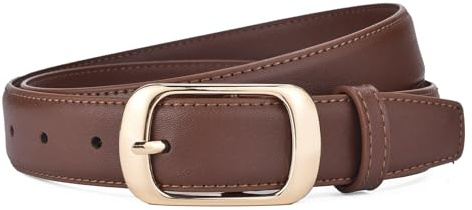 Repaly Gürtel Damen Ledergürtel Schwarz Jeansgürtel Verstellbarer Taillengürtel 2,8 cm breit Echtledergürtel für Hosen Kleider Kürzbar Belt