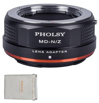 PHOLSY Manueller Objektivadapter: Kompatibel mit Minolta Rokkor MD (MC/SR) Objektiv und Nikon Z Kameragehäuse