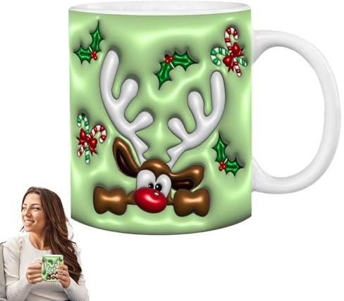 Generisch Weihnachtskaffeetassen,Weihnachtskaffeetassen,Keramik-Feiertagskaffeetassen -Weihnachtstassen | Weihnachtsaccessoires, Weihnachtsbecher für heißen Kaffee, kalten Tee