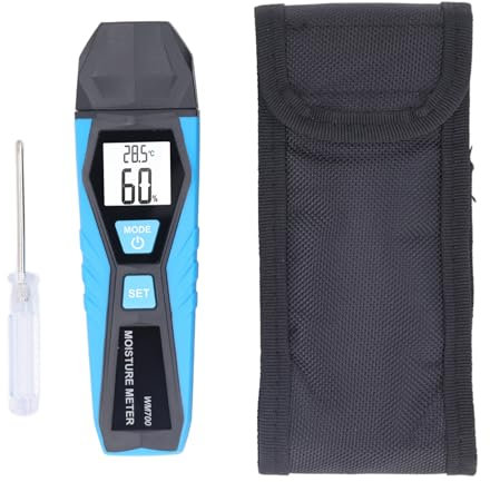 Baxnore Humidimètre de bois, testeur d'humidité numérique à écran LCD, humidimètre à écran LCD pour détection d'humidité de brique de mortier de chaux de béton de bois