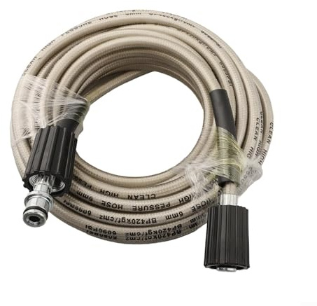 URPIZY 10M High Pressure Washer Hose Resistant PTEF Extension Hose with M22x1.5mm Female Connections for Car Wash Machine Drain Cleaning