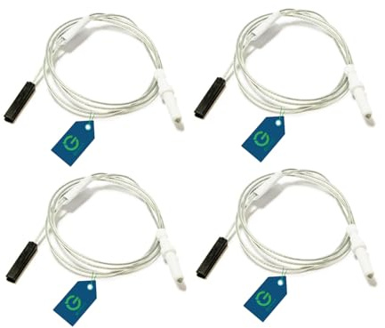 G GRIMALDI Kit 4Pz. Candeletta Accensione Cucina da 35 mm Piani Cottura Compatibile con Ariston Indesit Smeg Nardi Franke Tecnogas Glem Gas Beko Foster La Germania Lofra Star