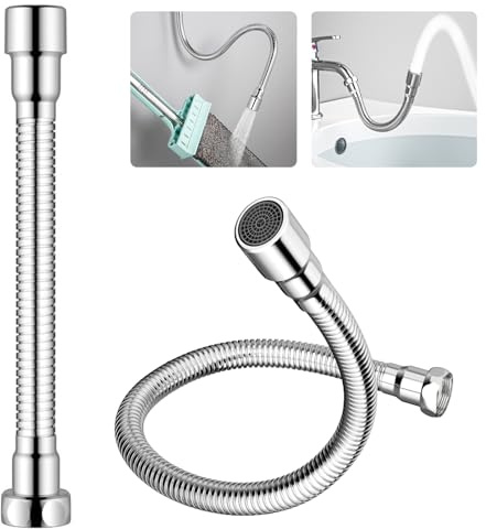 Wasserhahn Verlängerung Rotierender Wassersparer Waschbecken Küche 30CM | Wassersparend, 2 Sprühmodi, 360° Schwenkbar