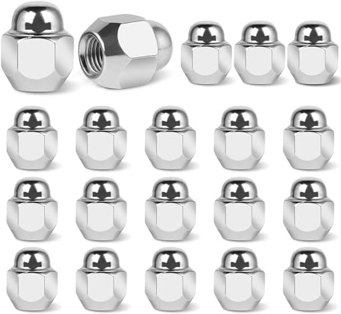 EFUTURETIME 20 x Dadi Ruota M12 x 1,5 Dado Ruota Cono 60°, SW 21mm, Compatibile con Hyundai, Kia, Mazda e Ford Fiesta - Argento