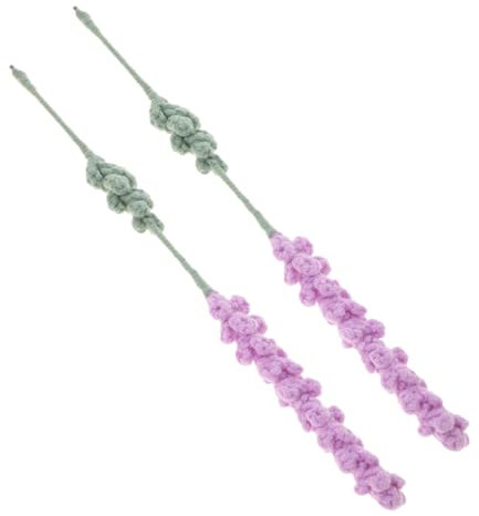 Hemobllo 2pezzi Lavanda Finta Per Centrotavola Ringraziamento Composizioni Floreali Artificiali Per Fiori Decorazione Festa Filato Bouquet Ringraziamento