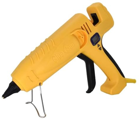 pistola colla caldo, Pistola for colla industriale ad alta potenza da 300/400/500 W, temperatura regolabile, display digitale, strumenti utilizza stick di colla da 11 mm(400W)