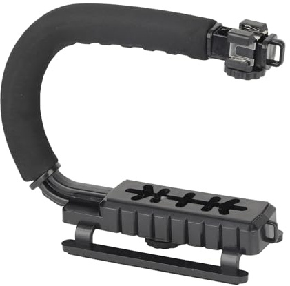 CHICIRIS Ángulo Ajustable en Forma de U 3 El Estabilizador de la Mano de la Zapatilla Caliente Proporciona una Experiencia Estable Instalación Fácil para Cámaras Digitales DSLR ABS/Esponja