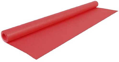 Conipa® - 1 x 10m Rolle Farbiges Kraftpapier 10m x 70 breit (Papier 65 g/m²) Rot gerillt - Bastelpapier & Geschenkpapier Set für Geschenk & Kinder - Packpapier gefärbt, pH-neutral, PEFC-zertifiziert
