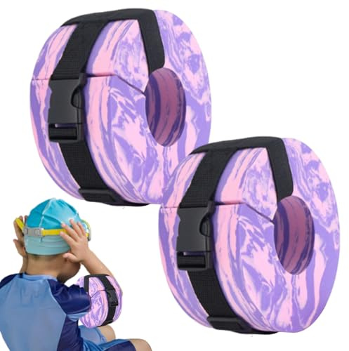 Flotador aeróbico acuático – Manguitos de entrenamiento de natación para piscina, dispositivo de entrenamiento de piscina ajustable, diseño ligero y duradero, ajuste cómodo, equipo portátil de