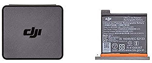DJI Osmo Action Part 1 - Batteria per Videocamera DJI Osmo Action, Capacità Massima 1300 mAh, Installazione Facile e Veloce, Scatola Contenitore per Batterie e MicroSD Card
