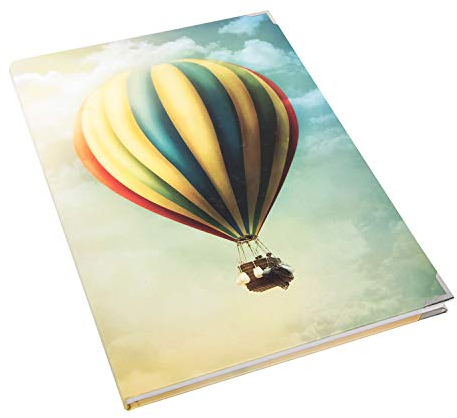 Logbuch-Verlag großes Notizbuch DIN A4 leeres Buch blanko Reisetagebuch Heißluftballon fliegen Geschenkbuch