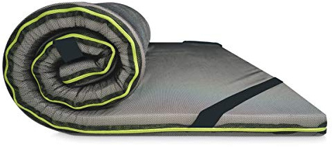 Duérmete Online Topper Matelas viscoélastique Bio Sport 5 cm Épaisseur | Tissu Super Respirant | Anti-acariens et Anti-bactéries, Effet Anti-Stress, 105 x 190 cm