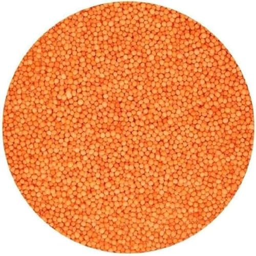 FunCakes Nonpareils Orange: Sprinkles de gâteau, bon goût, parfait pour la décoration de gâteaux, des centaines et des milliers de Sprinkles. 80 g.