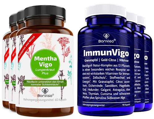 BonVigo®-Immun-Power 3x2 Dosen - Pflanzen-Komplex, Multivitamin und Minerale breit synergetisch wirkend - Vereint zwei der besten Rezepturen - Kupfer, Zink, Mangan u.a. für normales Immunsystem (3)