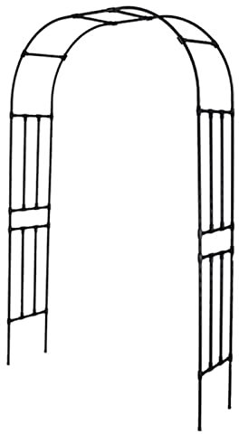 Arco Di Rosa Giardino Con Base Arco Per Nero Piante Rampicanti Padiglione Traliccio Da Giardino Resistente Tubolari Da 20mm Arco Per Rose Decorazioni(W240xH240cm/94x94in)