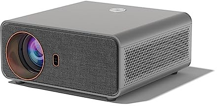 RIDAEX Projector Home Ultra-High Definition 4K Portable Smart Home Theater Wireless Wifi Mobile Phone All-In-One,Grey
