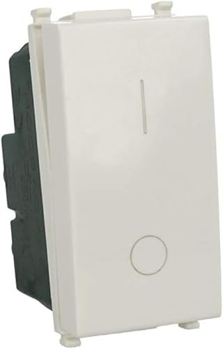 Di Tutto Per Tutti® - Interruttore 2P Bipolare 0-1 16A 250V 1M, Compatibile Vimar Plana Bianco