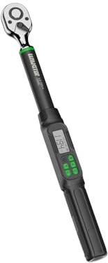 LLAVETOR Llave Dinamométrica Digital 1/2, Llave Dinamométrica 6,8-135 NM, con Zumbador y Pantalla LED para Bicicleta, Moto y Coche, ±2% Alta Precisión