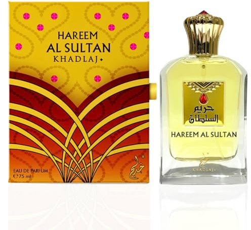 KHADLAJ PERFUMES Hareem al Sultan Gold Eau de Parfum Spray for Unisex, 2.50 Ounce / 75 ml