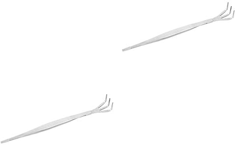Kisangel 2pièces Râteau De Jardinage Multifonctionnel Acier Inoxydable pour Bonsai Outil Portable Et Pratique pour Nettoyage De Débris pour Entretenir Vos Plantes
