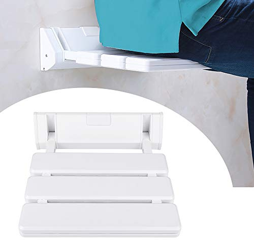 OHMG Sgabello doccia sedile doccia a parete,Sgabello doccia pieghevole,Pieghevole sedile doccia, sicurezza sedile doccia pieghevole per disabili,Carico 130 kg,Donne in gravidanza
