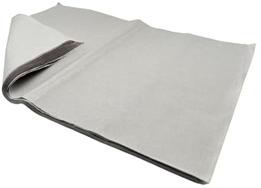 Packseide 37,5x50 cm Hellgrau Top Qualität 30 g/m² Seidenpapier Verpackungsmaterial Packpapier Ideal für Umzug, Versand, Verpackung (1)