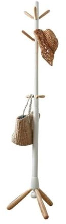 Holzgarderobe, freistehend, Garderobenständer mit stabilem Boden, einfach zu montieren, Flur-Organizer (mehrfarbig)