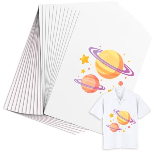 ASelected 100 Sheets Sublimation Paper, A4 Sublimation Transfer Paper for T Shirts, Printable Iron On Transfer Paper for Cups, Cloth, Bags, Pillows