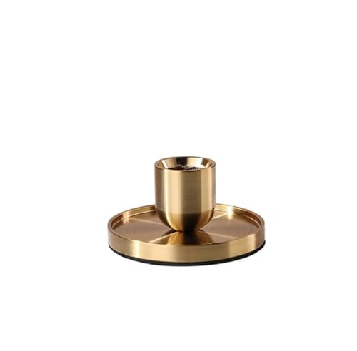 LXLAEOANG Moderner Kerzenhalter aus Metall, golden/schwarz, for Hochzeit, Party, Festival, Kandelaber, Heimdekoration für Heimdekoration(Golden M)