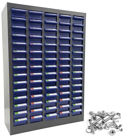 Mobiletto portaoggetti con 75/100 cassetti, mobiletto portaoggetti in metallo, mobiletto portaoggetti, organizer per minuteria, organizer per minuteria, organizer per bulloni e dadi 75Drawers
