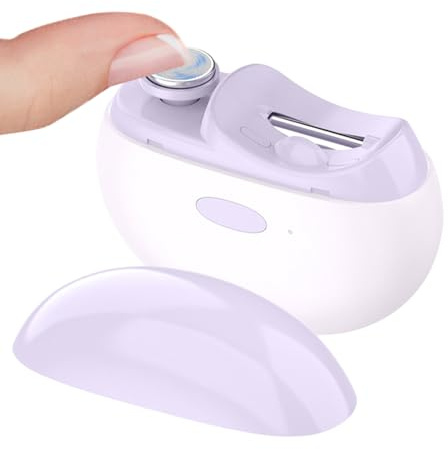Protoence Coupe-Ongles Électrique pour Pieds | Lime-Ongles USB Rechargeable avec Lumière LED | Coupeur Anti-Dérapant avec Poignée Confortable pour Ongles de Pieds | Hommes Personnes Âgées Bébés