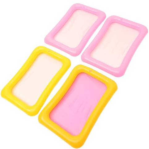 Toyvian Juguetes de Arena para 4 Piezas Kit de Moldes Creativos Inflables 60X45 CM Multicolor Herramienta Duradera para Juegos Educativos y Actividades al Aire Libre Color Color Aleatorio