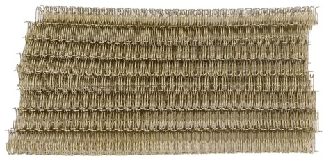 Cryfokt 100 St Dubbelslinga Trådbindande Ryggsatssats 12,7 Mm Diameter 34 Slingor för A4-pappersprojekt (Ljus guld)