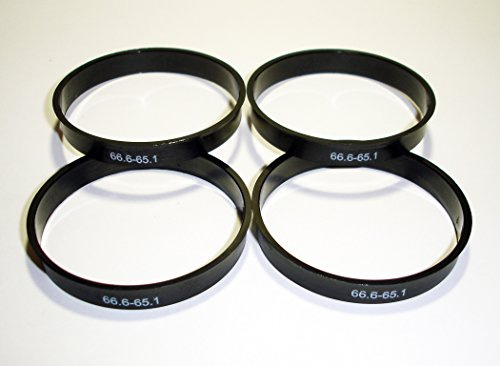 Centradores 4 Aros LLANTA 66.6-65.1 para Llantas AEZ ARCASTING ALUTEC AUTEC BORBET DOTZ Enzo JCL Mercedes Rial Replica