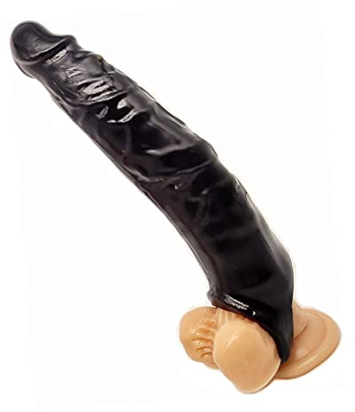 Penis Sleeve Realistische Dildos Penishülle kann Penisverlängerung Erektionssteigerung zum Einsetzen, 28CM Penishüllen zur Sexuelle Verzögerung Ejakulation Sex Sexspielzeug für Paare Männer