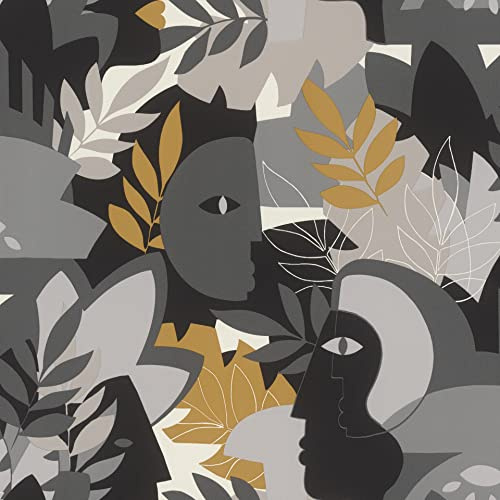 Rasch Tapeten Vliestapete (Botanical) Schwarz 10,05 m x 0,53 m Selection Vinyl/Vlies 464849