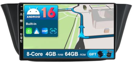 JOYX Android 16 IPS bilradio för Iveco Daily VI (2014-2021) - 4G+64G - Senza fili DSP/Carplay/Android Auto - LED-kamera + MIC - 2 Din 9 tum - Dab Ratt AHD-kamera WLAN 4G 360-snabbkamera BT